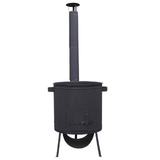 Kotlina 53 cm s žiaruvzdornou farbou do 600 °C + zosilnený rošt 4 mm PLUS 600 4 MM