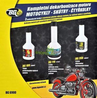 BG 6900 Kompletný KIT BG dekarbonizácie pre 4- taktné motocykle, štvôr-kolky a skútre