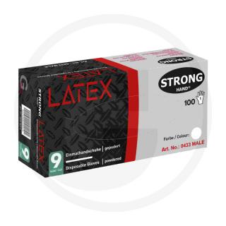 Jednorazové rukavice latex - LATEX - púdrované - 100ks ( )