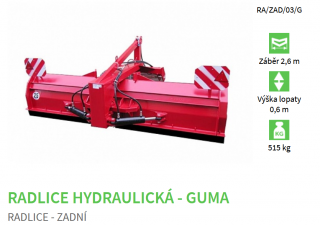 RADLICA HYDRAULICKÁ - GUMA