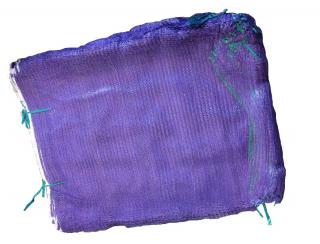 Rašlové vrece na 25 kg - FIALOVÉ (rozmer 50x78 cm s úväzom)