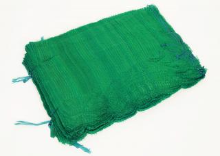 Rašlové vrece na 25 kg - ZELENÉ (rozmer 50x78 cm  s úväzom)
