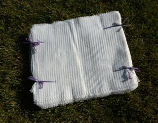 Rašlové vrece na 5 kg - BIELE (rozmer 32x50 cm, s úväzkom)