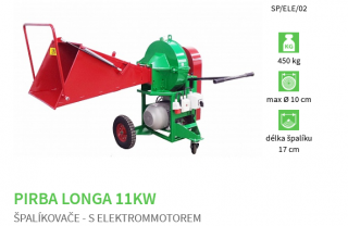 Špalíkovač PIRANA LONGA BYSTRON - 11KW - max Ø 10 cm