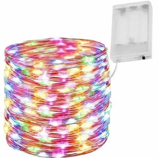100 LED svetelná reťaz drôt vianočné osvetlenie