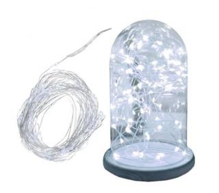 80 LED svetelná reťaz drôt farba