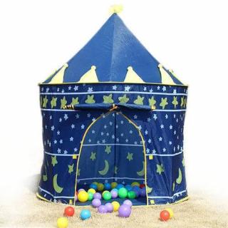 Detský látkový stan - palác modry