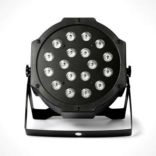 Lampa LED disco DJ svetlo FLAT PAR LIGHT 18W RGB