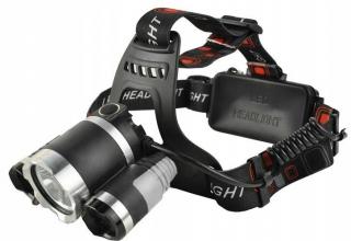 LED čelová svítilna SUPER POWER 900lm 3 x Cree LED