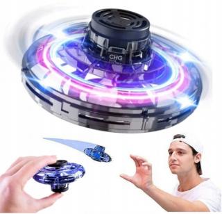 Lietajúci disk UFO levitujúci drone s LED svetlom Flying spinner