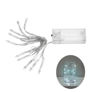 Reťaz na batérie 10 LED cencúľ lampičky