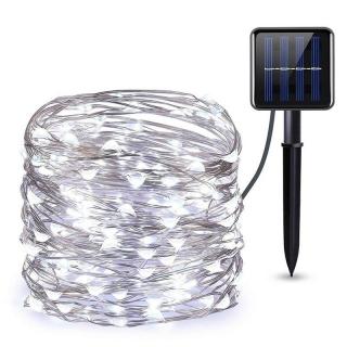 Solárne vianočné osvetlenie drôt 100 LED