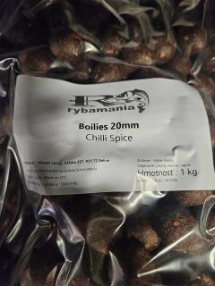 AQUABOILIES RYBAMANIA 1KG CHILLI-SPICE (RYBAMANIA)