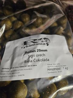 AQUABOILIES RYBAMANIA 1KG TIGRI ORECH (RYBAMANIA)