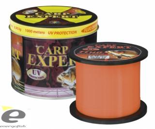 CARP EXPERT VLASEC V PLECHOVEJ DÓZE UV FLUO ORANGE 1000 M /0,25MM (ENERGO TEAM)