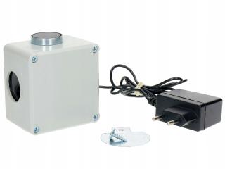 LAPKA Priestorový, vodotesný, ultrazvukový plašič na kuny, myši a potkany DRAGON ULTRASONIC C360 SMART - napájanie cez 6V adaptér v balení