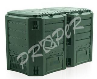 Prosperplast Compogreen 800L 135 x 71,9 x 82,6cm Zelený IKSM800Z-G851