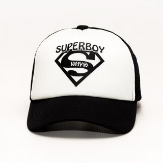 Šiltovka Superboy čierna detská