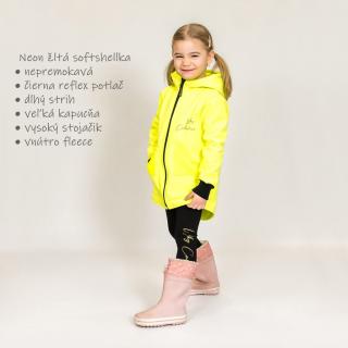 Softshellová bunda Why neon žltá