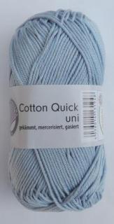 Cotton Quick uni - Azur - azúrová - 865-104
