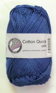 Cotton Quick uni - Jeansblau-svetlá modrá - 865-15