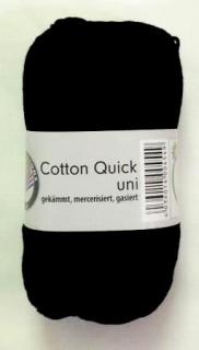 Cotton Quick uni - Schwarz - čierna - 865-11