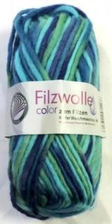 Filzwolle color - Aqua multicolor 2614-38