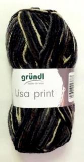 Lisa PRINT - Braun-schwarz multicolor  - 755-70