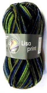 Lisa PRINT - Grun-blau multicolor  - 755-68