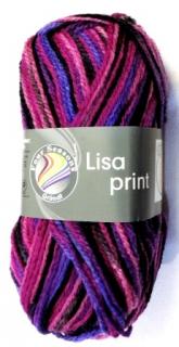 Lisa PRINT - Lila-fuchsia-schwarz multicolor  - 755-72