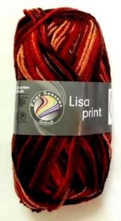 Lisa PRINT - Rot-schwarz-braun multicolor  - 755-66