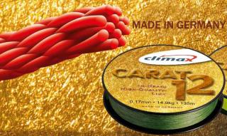 CLIMAX Carat 12 - oliva 135m 0,13mm / 9,5kg (pletená šnúra)