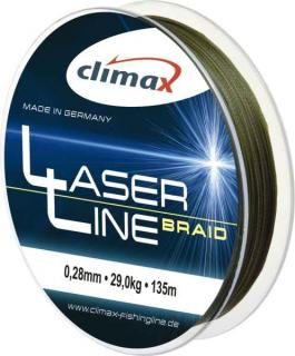 Climax Laser Braid line Olive SB 6 135m 0,04mm / 3,3kg (pletená šnúra 6 vláknová)