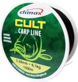 Climax silon Cult Carp line - čierny 1000m 0,25mm (nosnosť: 5,0kg)