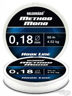 HALDORÁDÓ METHOD MONO HOOK LINE 0,18MM / 50M - 4,52 KG