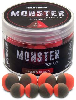 Haldorádó MONSTER Pop Up Big Carp 13, 17 mm - Máj  Vér - Pečeň - Krv (50g)