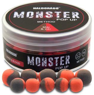 Haldorádó MONSTER Pop Up Method 9, 11 mm - Máj  Vér - Pečeň -Krv (30g)