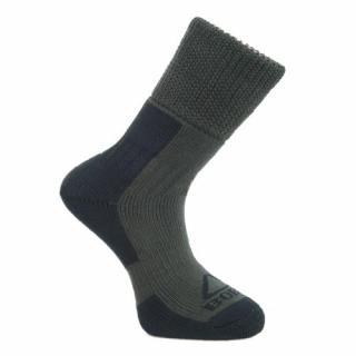 Ponožky BOBR zimné - zelené  (thermo antibakteriálne so striebrom)