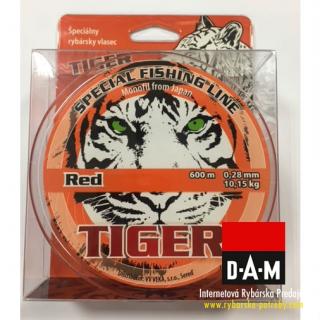 Silon Tiger Red 0,33 mm 600 m (Priemer 0,33mm,návin 600m ,nosnosť 13,90kg)