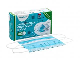 Mesaverde Certifikované zdravotnícké masky uni bielá 40 ks