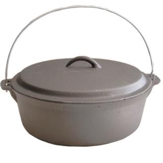 Goulash Cauldron kotlík na guláš liatina 0,4 cm 5,5 l, Goulash Cauldron pokrievka liatina 31,4 cm