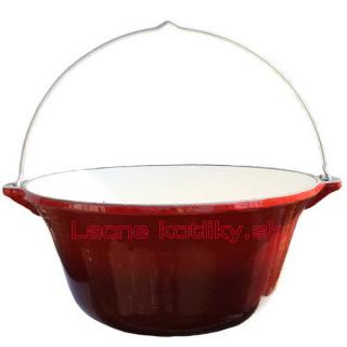 Goulash Cauldron kotlík na guláš liatina, smalt 0,8 cm 10,8 l RED