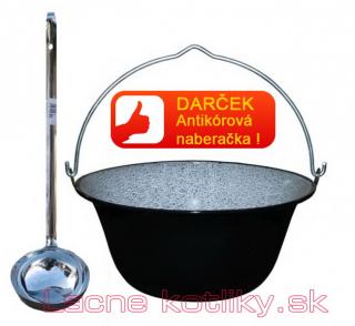 Goulash Cauldron kotlík na guláš smalt 13 l, Goulash Cauldron naberačka nerez INOX