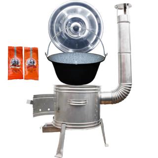 Green home kotlík na guláš smalt 22 l 1,2 mm, Green home nerezová kotlina 0,8 mm 42 cm INOX, pokrievka nerez INOX, paprikové korenie na guláš - MIX 100 g