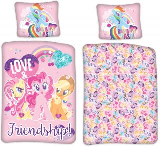 Detská posteľná bielizeň My Little Pony Friendship (malá) 100×135 cm, 40×60 cm