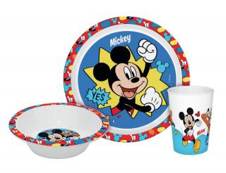 Jedálenský set v krabičke - plast MICKEY MOUSE