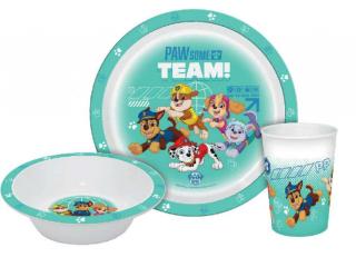 Jedálenský set v krabičke - plast PAW PATROL  team