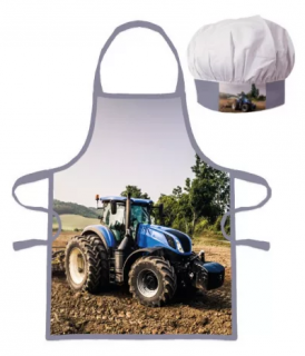 Detská kuchynská súprava TRAKTOR modrý
