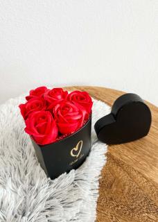 Flower box With love Black-red