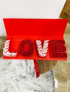 Mydlová krabica LOVE Red